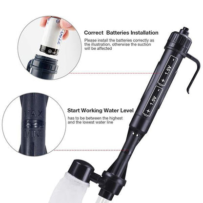 🥳2026 HOT SALE🥳💞50K+ SOLD!🐠Electric Aquarium Gravel Cleaner – Battery‑powered, no manual pumping. Adjustable tube length fits small to large tanks. Clean gravel & change water with ease! 🧹✨