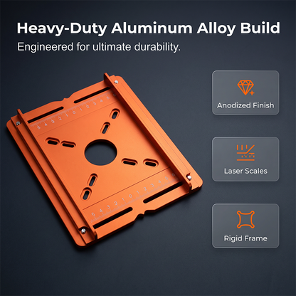 ⏳🔥LIMITED-TIME 50% OFF! ⏰🔩 Aluminum Alloy Wood Router Slotting Bracket – Straight Slots Every Time, Even for Beginners! ✨