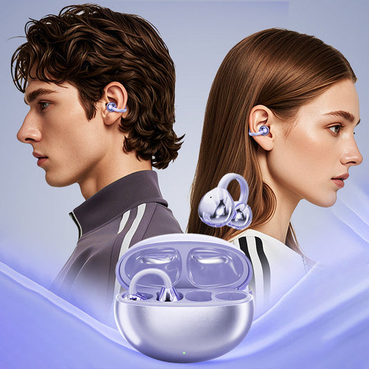 🎧 50% OFF! ✨ Open-Ear Bluetooth 5.4 Earbuds – Clip-On Design with AI Translation & Stereo Sound – Perfect for Sports, Everyday Use, and Travel 🌍🏃‍♂️💬✨
