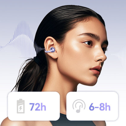 🎧 50% OFF! ✨ Open-Ear Bluetooth 5.4 Earbuds – Clip-On Design with AI Translation & Stereo Sound – Perfect for Sports, Everyday Use, and Travel 🌍🏃‍♂️💬✨