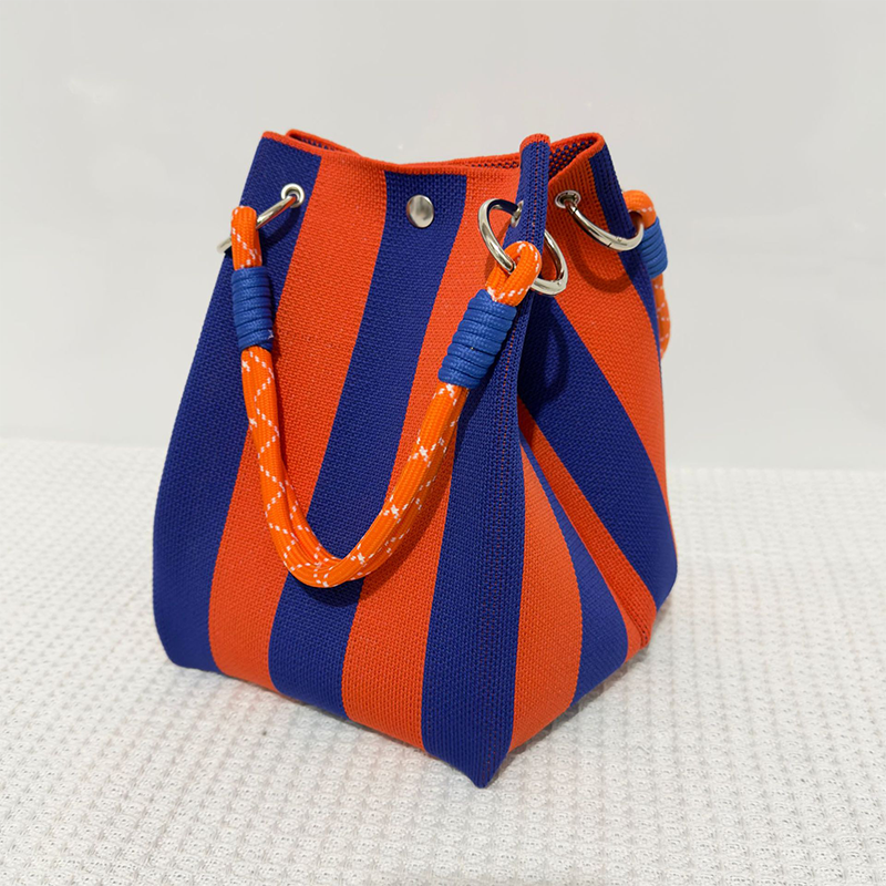 🏆👜🌴Striped Knit Bucket Handbag
