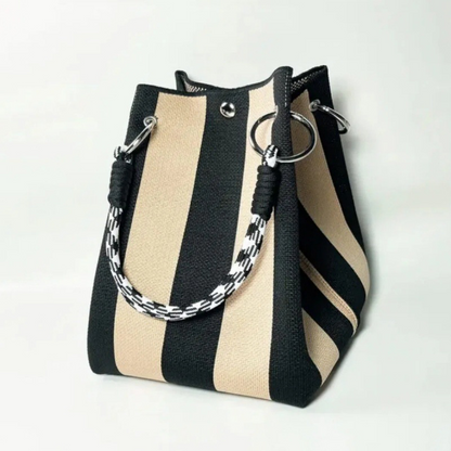 🏆👜🌴Striped Knit Bucket Handbag