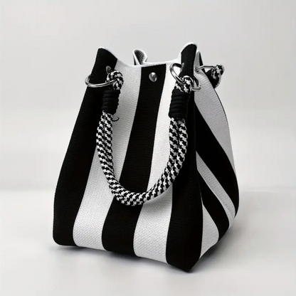 🏆👜🌴Striped Knit Bucket Handbag