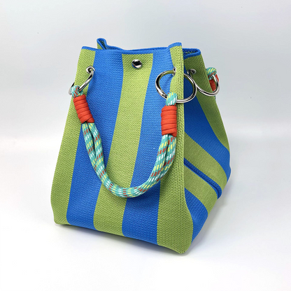 🏆👜🌴Striped Knit Bucket Handbag