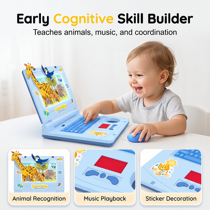 💻 50% Off! 🧸 Interactive Toy Laptop—featuring lights, sounds, and educational games—fostering creativity and motor skills through play 🎵