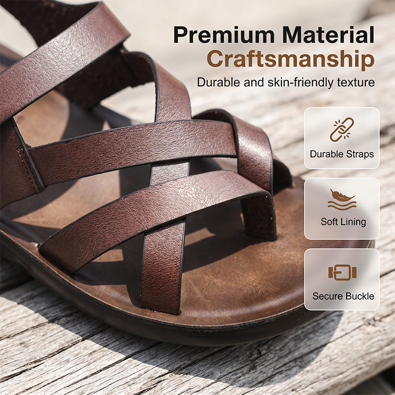 ⏳Time-Limited Special⏰Men Roman Sandals Summer Casual Soft Sole Beach Shoes