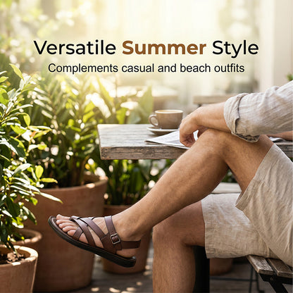 ⏳Time-Limited Special⏰Men Roman Sandals Summer Casual Soft Sole Beach Shoes