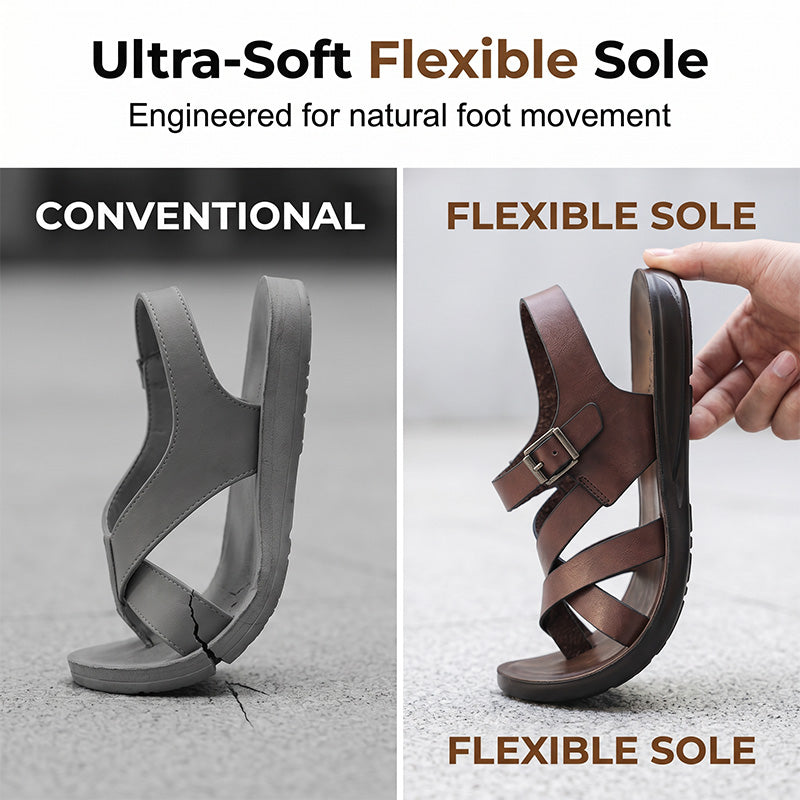 ⏳Time-Limited Special⏰Men Roman Sandals Summer Casual Soft Sole Beach Shoes