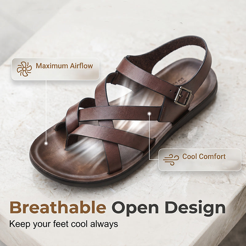 ⏳Time-Limited Special⏰Men Roman Sandals Summer Casual Soft Sole Beach Shoes