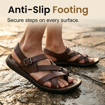 ⏳Time-Limited Special⏰Men Roman Sandals Summer Casual Soft Sole Beach Shoes