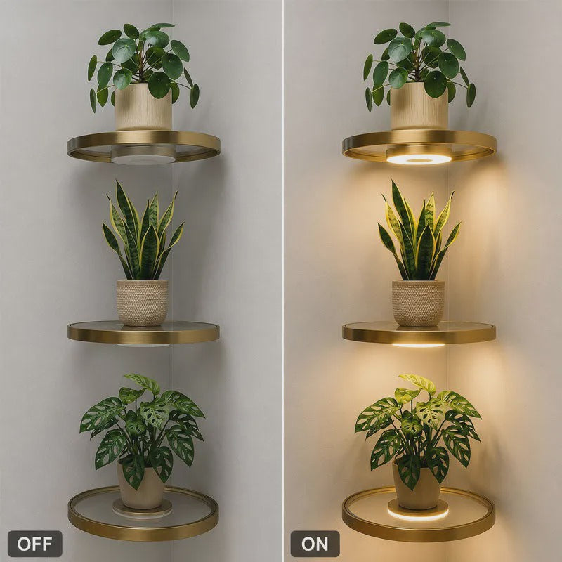 🎉 2026 Sale — Over 39,000 Sold!✨ Floating Shelf with Built-in LED Light 🪴
