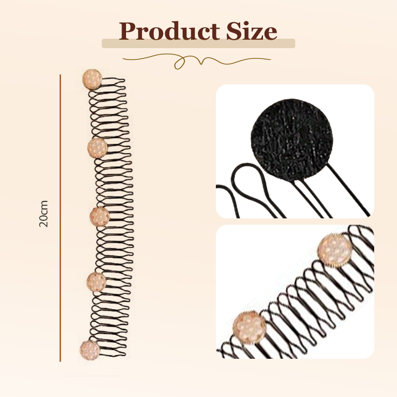 🔥Hot Sale 50% OFF🔥 Elegant Flexible Invisible Flyaway Hairband – Spiral Grip, No Crease, No Tangle 💇