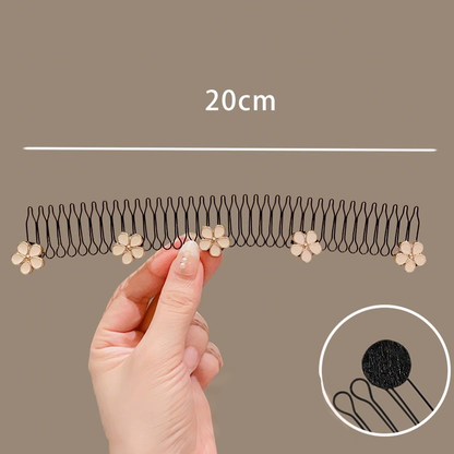 🔥Hot Sale 50% OFF🔥 Elegant Flexible Invisible Flyaway Hairband – Spiral Grip, No Crease, No Tangle 💇