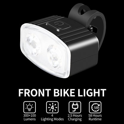 Rechargeable Bicycle Front & Rear Light