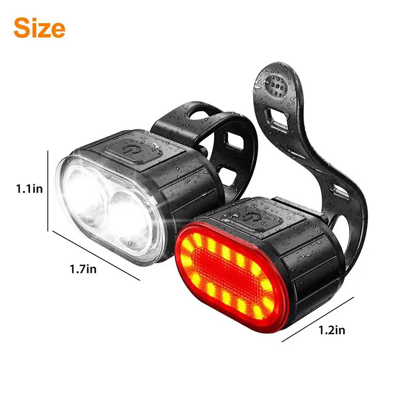Rechargeable Bicycle Front & Rear Light