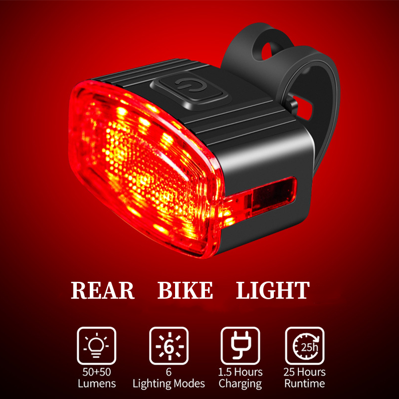 Rechargeable Bicycle Front & Rear Light