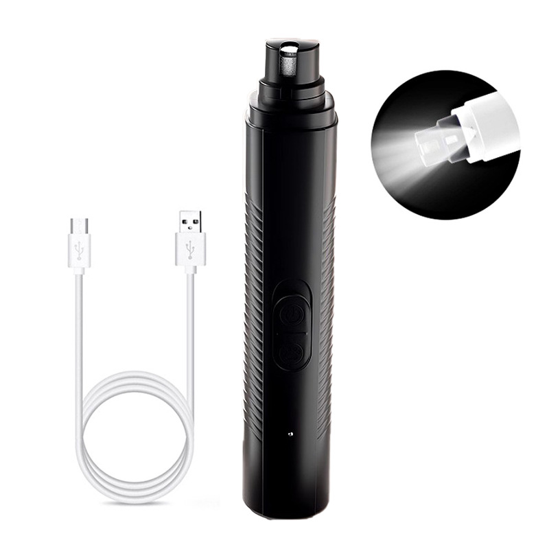 Quiet Electric Pet Nail Grinder with LED Light for Dogs and Cats