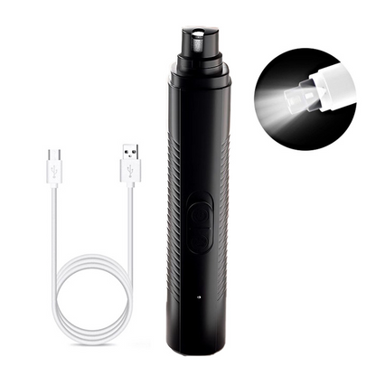 Quiet Electric Pet Nail Grinder with LED Light for Dogs and Cats