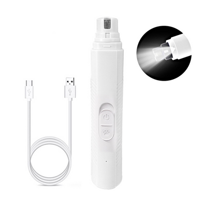 Quiet Electric Pet Nail Grinder with LED Light for Dogs and Cats