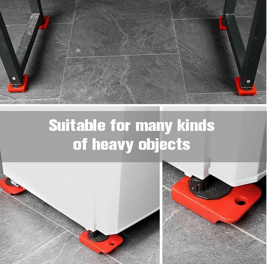 🏠 Heavy Furniture Moving Tool Kit – 8-Piece System for Home & Office Rearranging