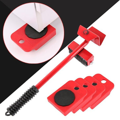 🏠 Heavy Furniture Moving Tool Kit – 8-Piece System for Home & Office Rearranging