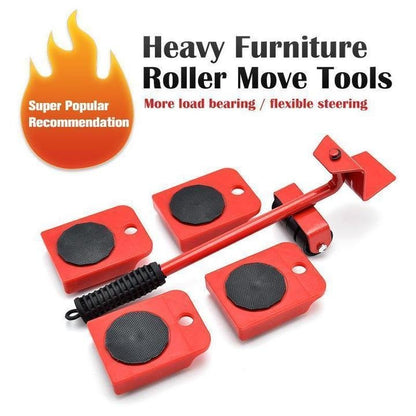🏠 Heavy Furniture Moving Tool Kit – 8-Piece System for Home & Office Rearranging