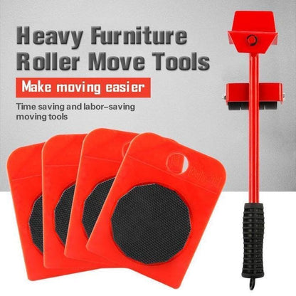 🏠 Heavy Furniture Moving Tool Kit – 8-Piece System for Home & Office Rearranging