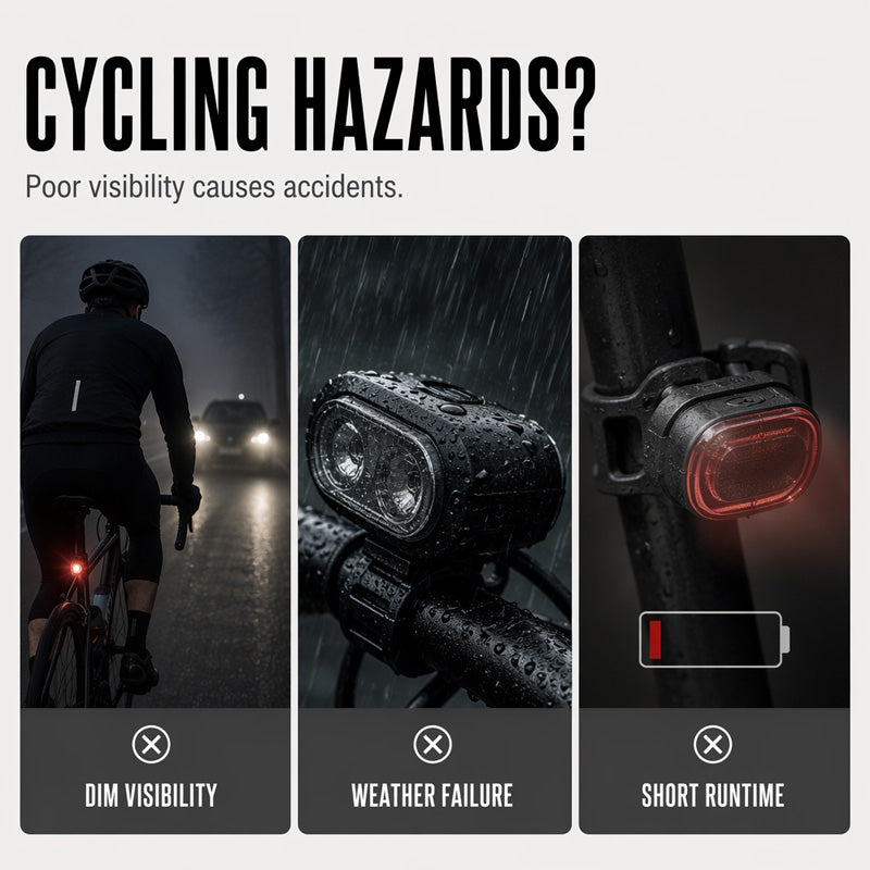 USB Rechargeable Bike Light Set🚲🔦
