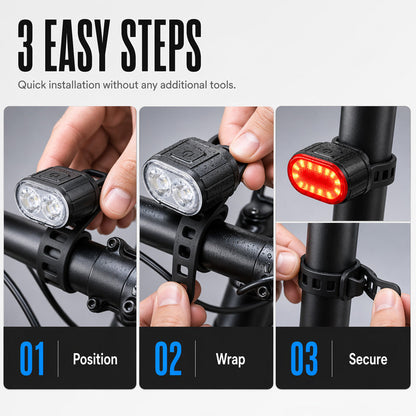 USB Rechargeable Bike Light Set🚲🔦