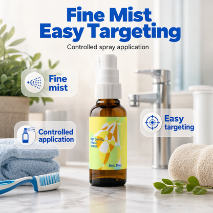 🔥Hot Sale 50% OFF🔥 Pet Breath Freshening Spray – Peppermint & Enzymes, No-Brush🐶