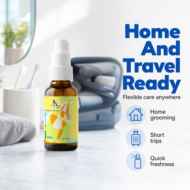 🔥Hot Sale 50% OFF🔥 Pet Breath Freshening Spray – Peppermint & Enzymes, No-Brush🐶