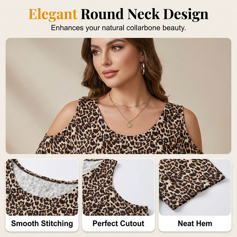 ⏳Limited-time 50% off⏰Women's Casual Scoop Neck Printed Top🌴👚