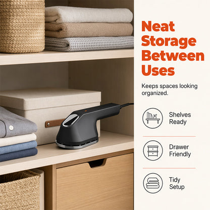 👔✨3-in-1 Handheld Garment Steamer