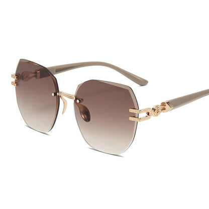 🎉 2026 SALE 50% OFF! ⏰ Statement Rimless Sunglasses – Bold Face, Zero Blind Spots ✨
