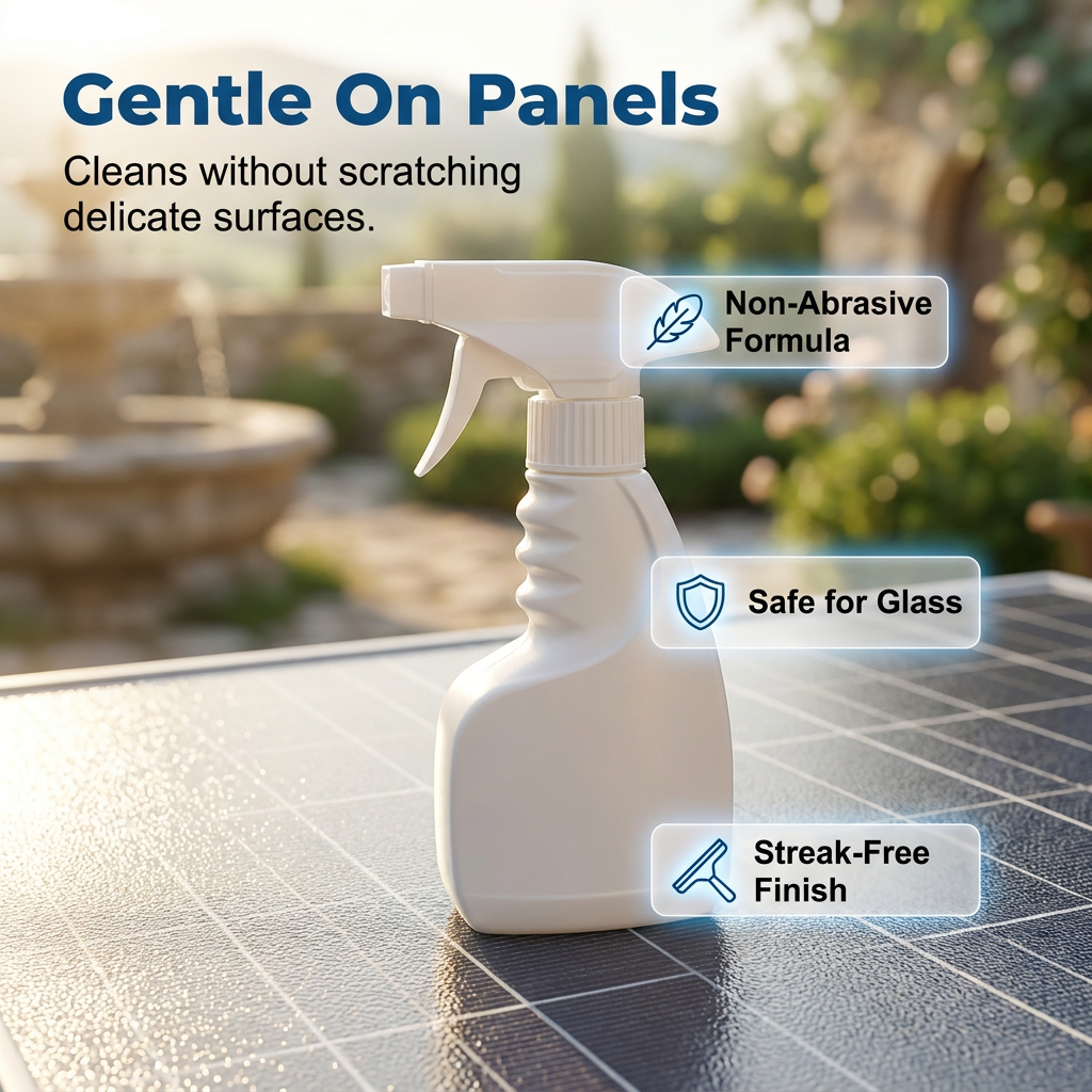 🔥Hot Sale 50% OFF🔥 Solar Panel Cleaner Spray – High-Efficiency, Streak-Free, Biodegradable, 32oz Makes 150Gal ☀️
