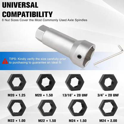 🛠️10-Piece Axle Spindle Thread Repair & Chaser Set🔧
