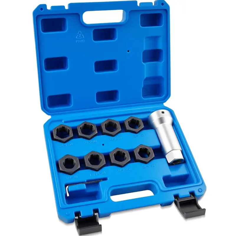 🛠️10-Piece Axle Spindle Thread Repair & Chaser Set🔧