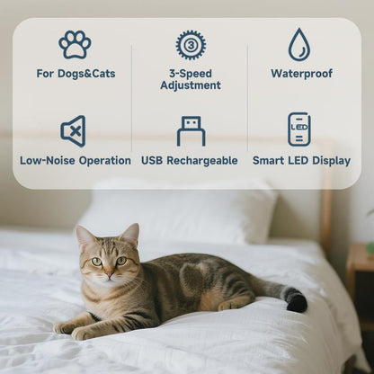 ✂️50% Off🔥Quiet Pet Groomer-Rechargeable,Powerful, and Versatile🐾