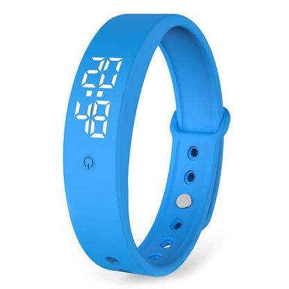 ⌚50% OFF NOW ! 🏃Student Digital Sports Wristband – Pedometer Vibration Alarm Silicone Watch for Kids Teens