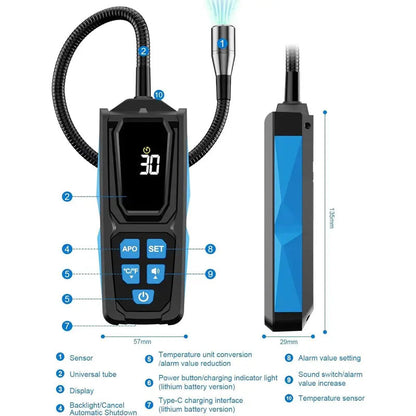 🎉 2026 Sale — Over 18,400 Sold!🔍 Rechargeable Halogen Leak Detector for Air Conditioner – Reliable ⚡
