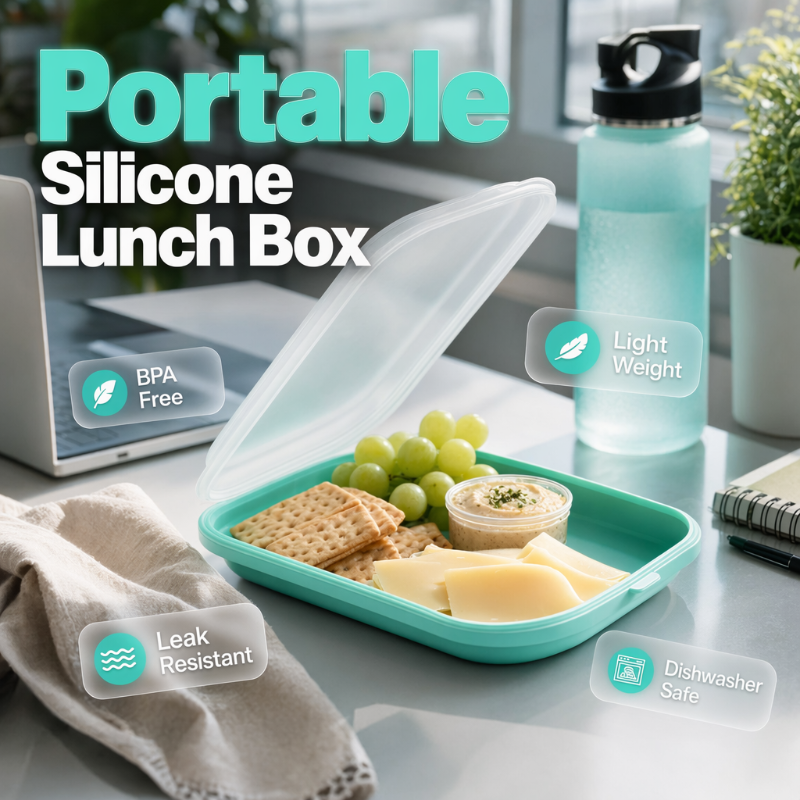 🎉 2026 Sale — Over 31,700 Sold! 🍱 Silicone Lunch Box – Collapse, Pack, Go! ✨