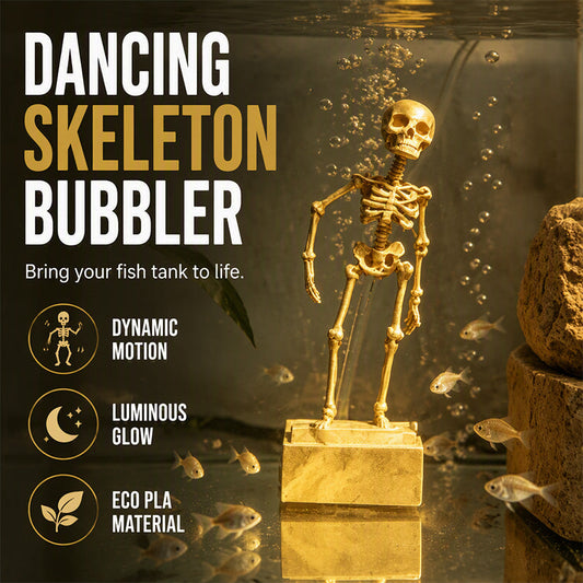 Dancing Skeleton Aquarium Bubbler