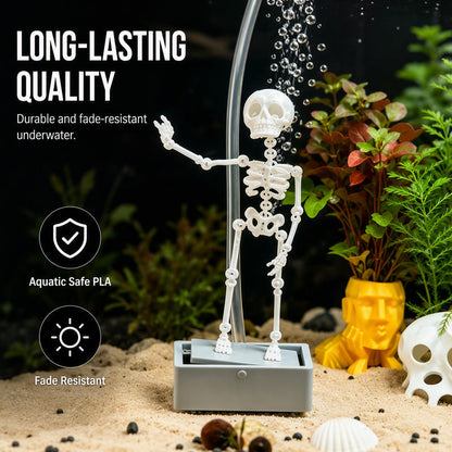 Dancing Skeleton Aquarium Bubbler