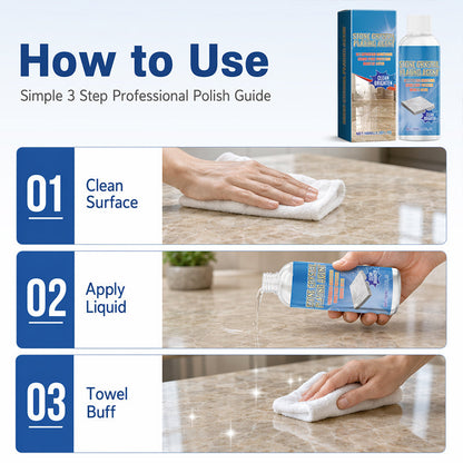 ✨ Marble Cleaning & Polishing Agent – Gently Cleans, Enhances Shine, Protects Sealed Stone ✨