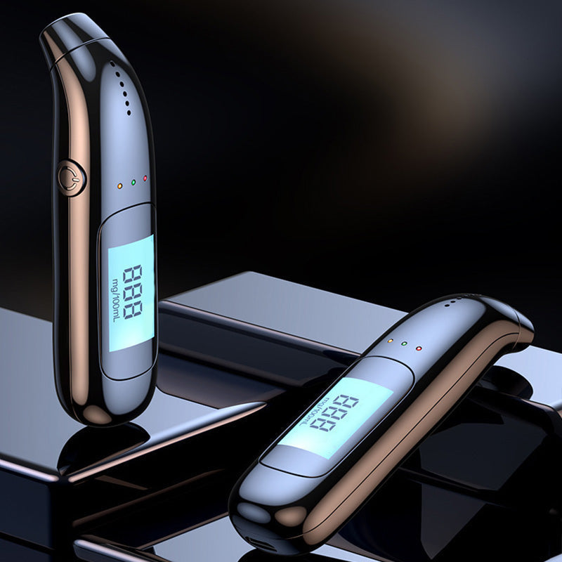 High-Precision USB Rechargeable Breathalyzer | LCD Display Portable Alcohol Tester