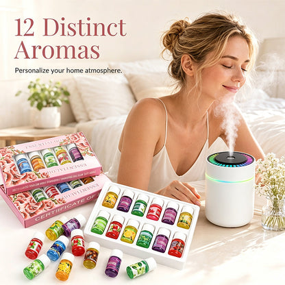🌺 Last Day: 50% Off for a Limited Time! 🌷12-Pack Water Soluble Essential Oils Set