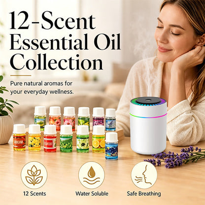 🌺 Last Day: 50% Off for a Limited Time! 🌷12-Pack Water Soluble Essential Oils Set