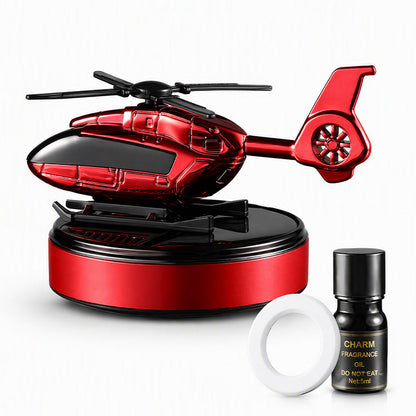 Solar Powered Rotating Helicopter Car Aroma Diffuser