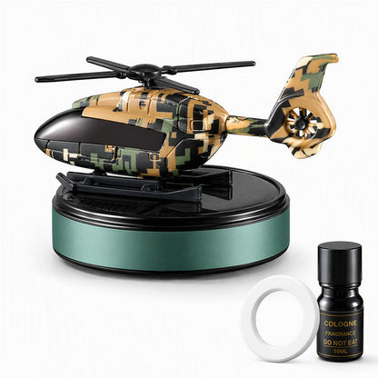 Solar Powered Rotating Helicopter Car Aroma Diffuser