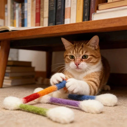 😻Interactive Swab Cat Toy with Catnip